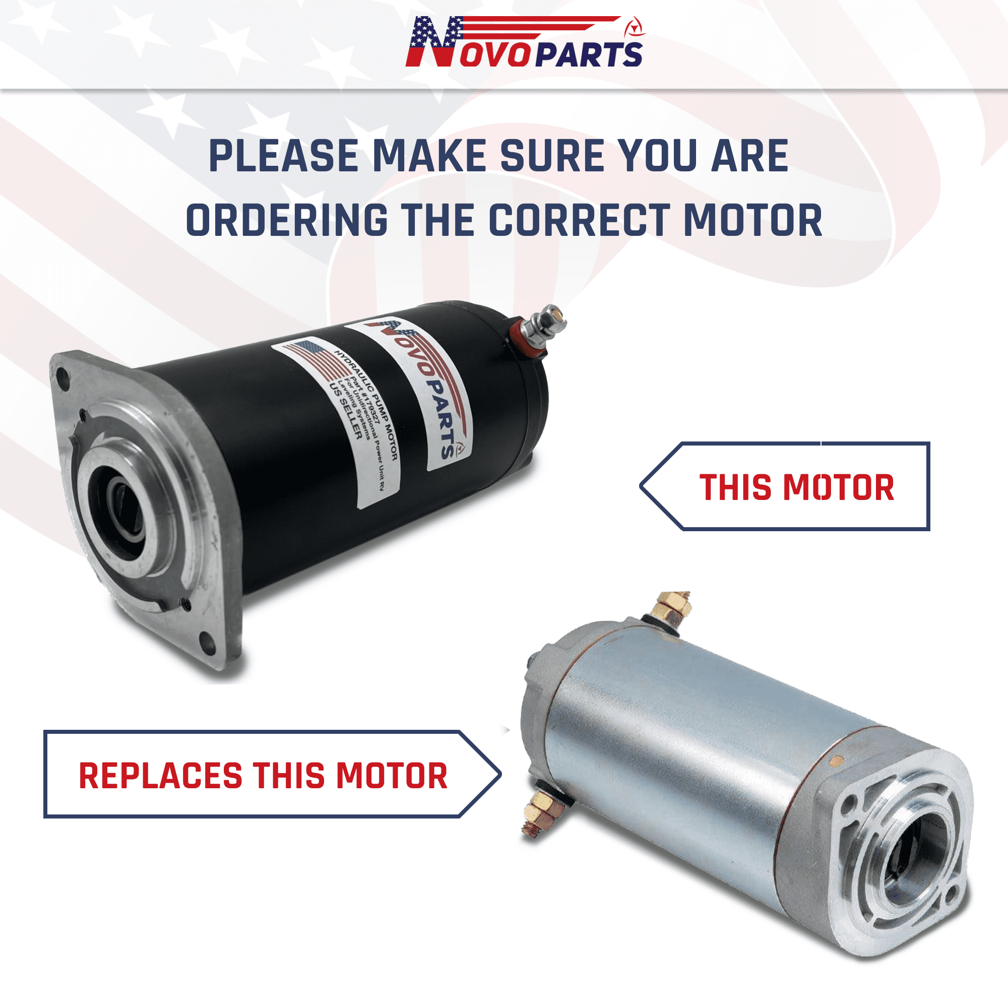 HYDRAULIC POWER LEVELING SYSTEM KIT FOR RV Pump Motor with Manual Drive (179327, 414850, 045-179327) | Includes Sealed Collar Coupling 286722 and Hydraulic Solenoid 161394, 684-1211-212