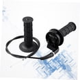 thumbnail image 4 of SWETRACE 1Par Grip De Con Cable Para Motocicleta Negro Material Resistente Y Ligero, 4 of 8