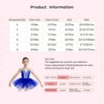 thumbnail image 7 of Doomiva Kids Girls Camisole Ballet Leotard Tutu Skirt Swan Lake Fancy Princess Dance Dress Ballerina Outfit Royal Blue 8, 7 of 7