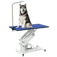 thumbnail image 1 of PawHut Height Adjustable Pet Grooming Table for Dogs Blue, 1 of 10