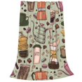 thumbnail image 2 of Balery Coffee Makers Macaroons Chocolate Manta de Felpa Suave y Acogedora – Cobija de Franela Aterciopelada para Cama, Lavable y Cálida para Sofá, Mascotas, Transpirable-80"x60", 2 of 7