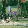 thumbnail image 6 of Luckky Glass Bird Baths for Outdoors, Stick into Ground Small Bird Feeder, Outdoor Bird Baths for Bird Lovers, Cute Bird Feeder Tray for Garden Decoration (7.6 × 19.7 in), 6 of 9