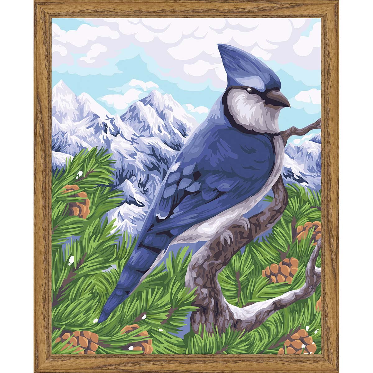Wizardi Blue Jay PaintbyNumber Kit
