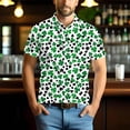 thumbnail image 7 of biudgviw Saint Patricks Day T Shirts for Men Short Sleeve Print Golf Shirts Lightweight Fitted Button Lapel Graphic Tees Big and Tall, 7 of 7