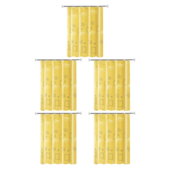 Inteprter Cortinas colgantes amarillas para cuarto de ducha, impermeables y cálidas, mano de obra delicada, varios tamaños disponibles, alta Type2 NO2