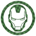 thumbnail image 2 of Men's Marvel St. Patrick's Day Lucky Iron Man Mask  Graphic Tee White 3X Large, 2 of 5