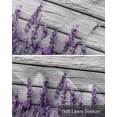 thumbnail image 6 of Spring Lavender Kitchen Valances for Windows Farmhouse Linen Window Valance Curtain for Living Room Window Treatment Botanical Purple Floral Vintage Wood Grain Valance Rod Pocket Topper, 42 x 12 Inch, 6 of 6