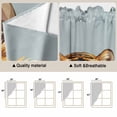 thumbnail image 5 of Swag Valance Curtains for Windows, Blue Tiger Light Filtering Kitchen Curtains with Rod Pocket, Funny Animals Modern Art Decorative Window Treatment Valances for Living Room, 36x36 - 2 PCS, 5 of 9