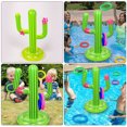 thumbnail image 3 of 3 sets of Inflatable Cactus Toss Rings Game Floating Inflatable Rings Party Toys, 3 of 9