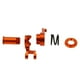 thumbnail image 1 of Manivela de dirección mejorada de aleación de aluminio para RC Slash 4x4 Stampede naranja, 1 of 9