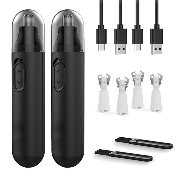 Ear and Nose Hair Trimmer for Men Women, IPX5 Waterproof Dual Edge Blades Nasal Trimmer Portable Nose Clipper for Easy Cleansing