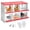 No Lid, Red, variant on COZONY 10-Compartment Chicken Nesting Box with Roll-Away Egg Tray and Outward Opening Lid, Metal, Red