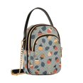 thumbnail image 7 of FORMRS Crossbody Bag for Women Quilted Travel Shoulder Cell Phone Purse with Chain Strap Handbag, Gray Acorns Pattern, 7 of 7