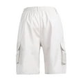 thumbnail image 4 of Niuer Workout Hiking Cargo Shorts for Men Elastic Waist Drawstring Casual Summer Beach Lounge Overalls Shorts with Pocket, 4 of 4