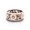 Rose gold twotone, variant on Womens Copper Flower Ring Rose Gold Two Tone Electroplated Gems Sunflower Design With Inlaid Gems Subtle Shine