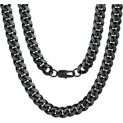 Liulin Mother and Son Necklaces - Cuban Link Chain for Men,to My Son Necklace from Mom, to My Son from Mom, Cuban Chain for Men,Birthday Christmas Graduation Gift