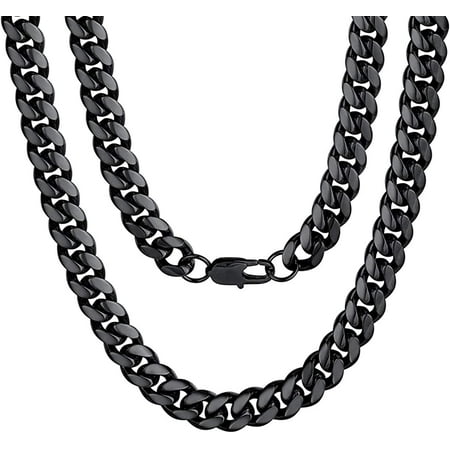 Liulin Mother and Son Necklaces - Cuban Link Chain for Men,to My Son Necklace from Mom, to My Son from Mom, Cuban Chain for Men,Birthday Christmas Graduation Gift