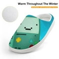 thumbnail image 4 of Adventure Time BMO Soft Plush Slippers for Boys Girls Winter Warm Cotton Slippers with Rubber Sole Non-Slip Kid's Slip on Shoes Fluffy House Slippers For Indoor And Outdoor, 4 of 8
