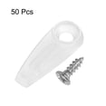 thumbnail image 3 of Uxcell 50Pcs Sujetadores de Botones Giratorios para Marcos de Fotos 50Pcs Juego de Tornillos para Colgar Imágenes, Transparente, 3 of 6
