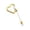 C002- Style B, variant on Portable Outdoor Clasp, Carabiner for Keys, Key Carabiner, Keychain Clip, Stainless Steel Rose Gold Heart Shape Clasp for Keys, Backpacks and Outdoor Activities