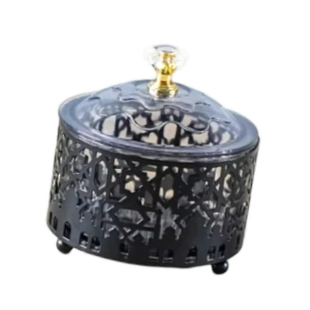 Azucarero con tapa, recipiente decorativo para azúcar, condimentos Negro