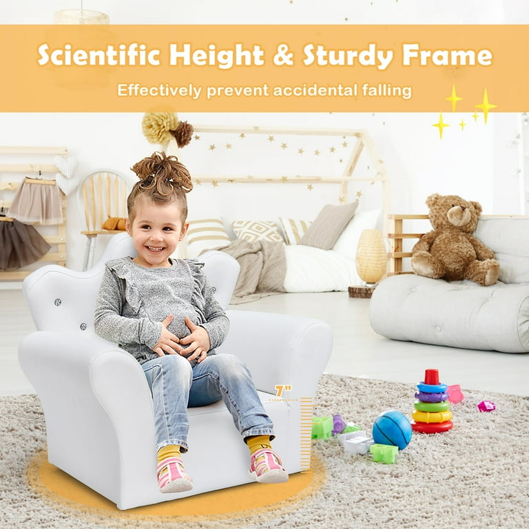 Costway Kids Sofa Toddler Couch Princess Armchair Children Gift w