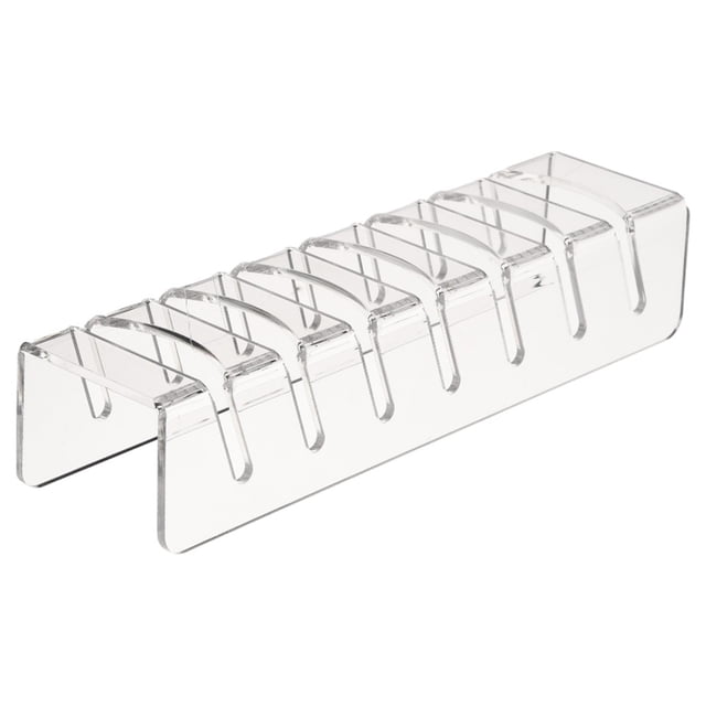 2Pcs Hat organizer for Baseball Caps, 14 Ball Storage Organizer Rack, No Install Acrylic Baseball Storage, Renter Friendly Holder Display Stand for Closet, Bedroom, Dresser, Shop
