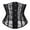 Black, variant on TOOYOU Women Summer Lace Breathable Cinching Waist Shapewear Waist Seal Waist Clip Steel Frame Corset