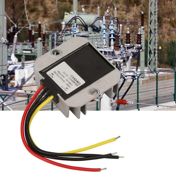 Regulador De Voltaje Boost Buck Regulador De Voltaje Estable Y Confiable De 24 V Enrutador Para Motor De Ventilador De Pantalla De Automóvil ANGGREK Eléctricas