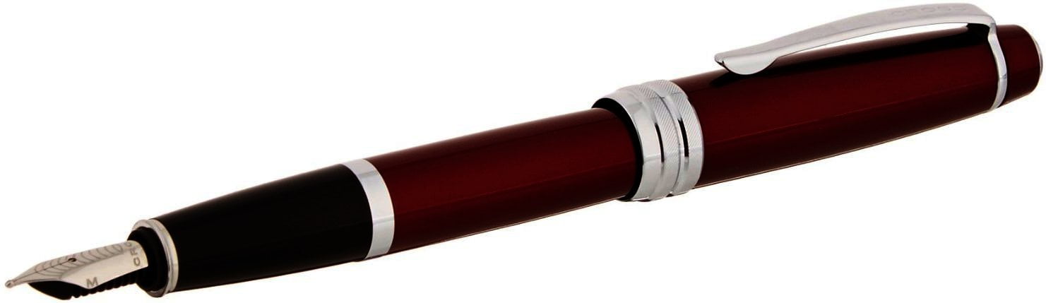 Cross Beverly Fountain Pen Medium Pt Red Lacquer New In Box AT0496-11MS 