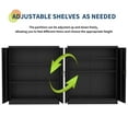 thumbnail image 5 of Garvee 35.4" Metal Cabinet, Utility Tool Storage Cabinet with Lock and Adjustable Shelves for Office, Garage, Shop, Black, 5 of 8
