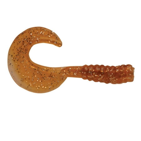 P-Line Bottom Fish Grub Rig with 2 Hooks Root Beer