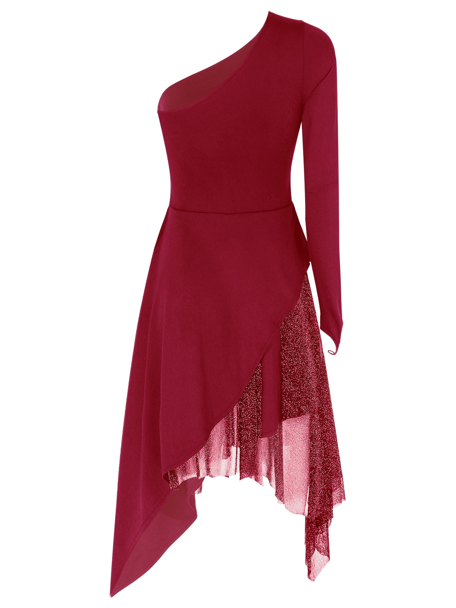 Iiniim Asymétrique Jupe De Ballet Femmes Robe Danse Classique Jupette