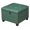 Dark Green With Black Wood Legs, variant on Modern Tufted Faux Leather Storage Ottoman with Wheels | 18.8" Square Rolling Footrest Stool & Vanity Seat for Living Room, Bedroom, Dorm | Hinged Lid, Black