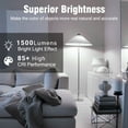 thumbnail image 3 of DAYBETTER A19 LED Light Bulbs, 100W Equivalent,5000K Daylight, 15W 1500 Lumens,E26 Standard Base,UL Listed,Lighting for Bedroom Living Room Home Office,12 Pack, 3 of 6