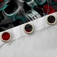 thumbnail image 5 of Homewish Anniversary Red Rose Black Out Curtains, Skeleton Skull Curtains Pack of 2 (42x63 Each), Gothic Romantic Theme Bedroom Curtains, Blackout Curtains Room Decor, 5 of 7