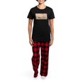 thumbnail image 4 of CafePress - Japanese Cats Women's Dark Pajamas - Women's Short Sleeve Print T-Shirt and Pants Dark Cotton Pajama Set, 4 of 7