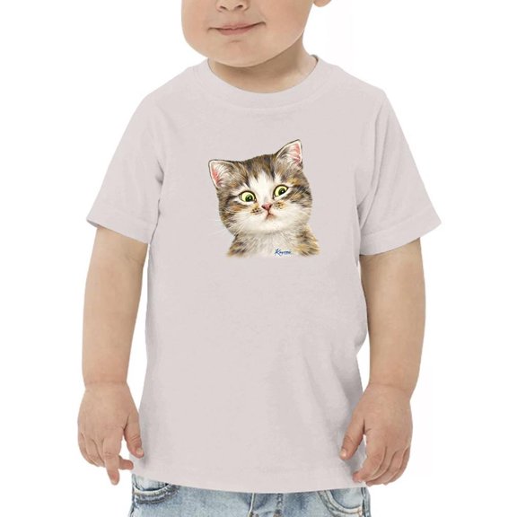 Doubtful Kitten T-Shirt Toddler -Kayomi Harai Designs, 5 Toddler