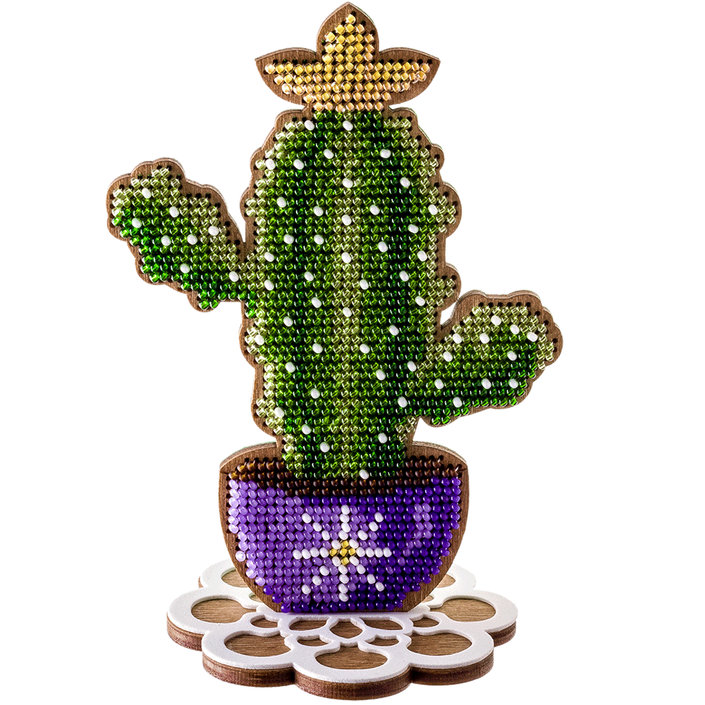 Bead embroidery kit on wood FLK-189