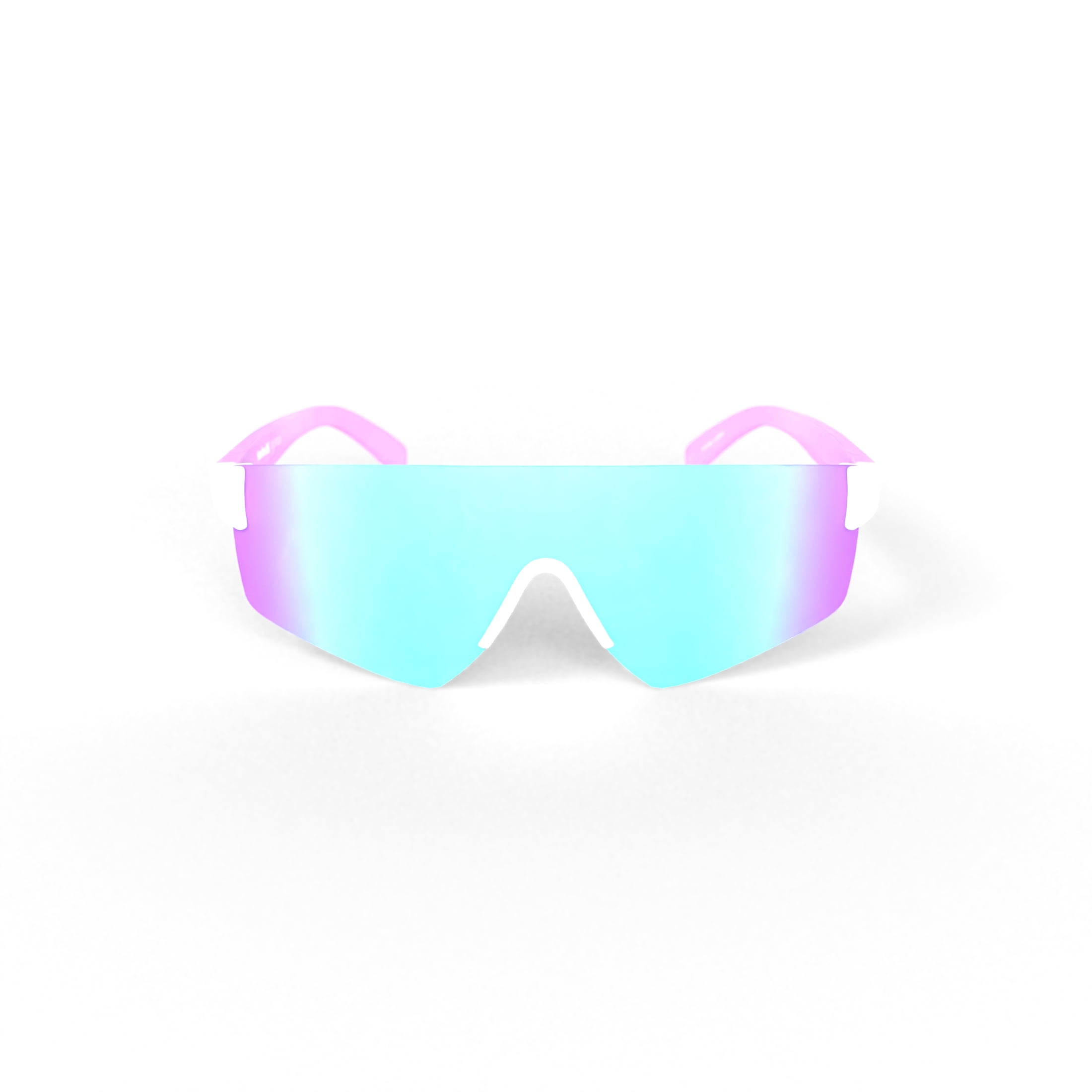 Hurley Big Sur - HSL3002PS_105, shield sunglass, shiny white frame & lilac mirror polarized lens + ar coating