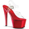Clear/Red Chrome