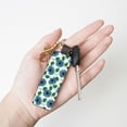thumbnail image 4 of Wukai Blue Sunflowers Print Leather Car Keychain, Universal Key Fob Keychain, Leather Key Chain Holder for Men and Women,360 Degree Rotatable, 4 of 5