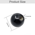 thumbnail image 2 of Ball Lever Knob - 10pcs M6*25mm Insulator Handle Black Bakelite Ball Knob Female Thread Round Copper Nut Universal Machine Tool Accessories-1, 2 of 5