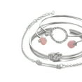thumbnail image 5 of Ayyufe Bracelets Pack Pack Of 4 Knotted Circle Arrow Rhinestone Opening Bangles Women Bracelets for Party, 5 of 8