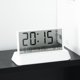 thumbnail image 5 of Reloj de tiempo interior con alarma de gran pantalla LCD multifuncional, medidor de temperatura y humedad, calendario semanal, pronósticos del tiempo, blanco., 5 of 6