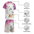 thumbnail image 4 of The Aristocats Boys Girls Short Sleeve Mesh T-Shirt And Shorts Outfit Set Summer Clothes Set for Kids, 4 of 8