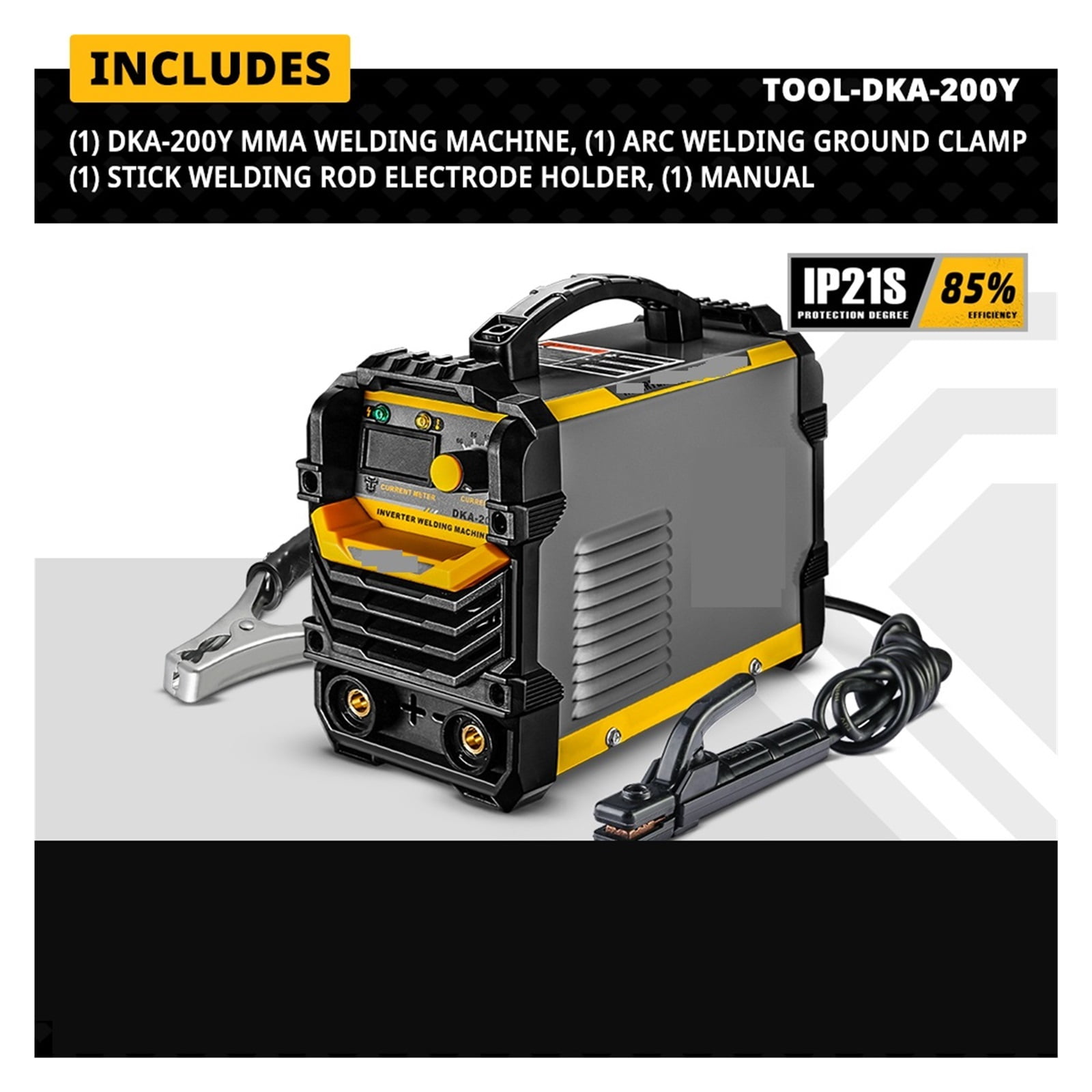 AMP DC INVERTER ARC WELDER ,IGBT MMA WELDING MACHINE ,FOR HOME BEGINNER LIGHTWEIGHT EFFICIENT