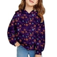 thumbnail image 5 of KAUOD Girls Fleece Hoodies Halloween Ghost Graphic Pullover Sweatshirts Cute Ear Soft Warm Hoodie Clothes Flannel Tops, 5 of 9