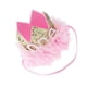 thumbnail image 2 of Diadema con gorro de primer cumpleaños para bebé, tiara de flores, corona de fiesta, diadema, gorro de fiesta (estampado de flores de gasa), 2 of 7