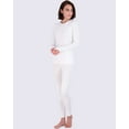 thumbnail image 2 of Real Essentials 4 Piece: Womens Thermal Underwear Set - Thermal Underwear for Women Fleece Lined Top & Bottom Long Johns, 2 of 5